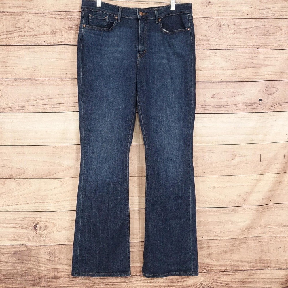 Signature By Levi Strauss Bootcut Jeans Womens 12 Tall Blue Stretch 35x32 Denim